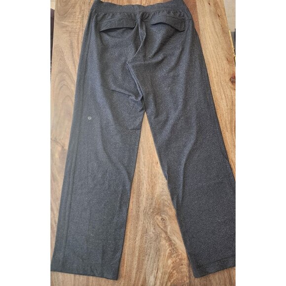 Lululemon Pants Mens Large Dark Gray Pull-On Drawstring Straight Leg Lounge - Picture 6 of 12